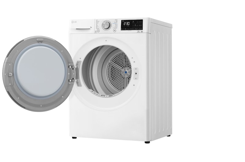 LG مجفف | عاكس مزدوج | 9 كجم | مستشعر تجفيف, RH90V3AV0W