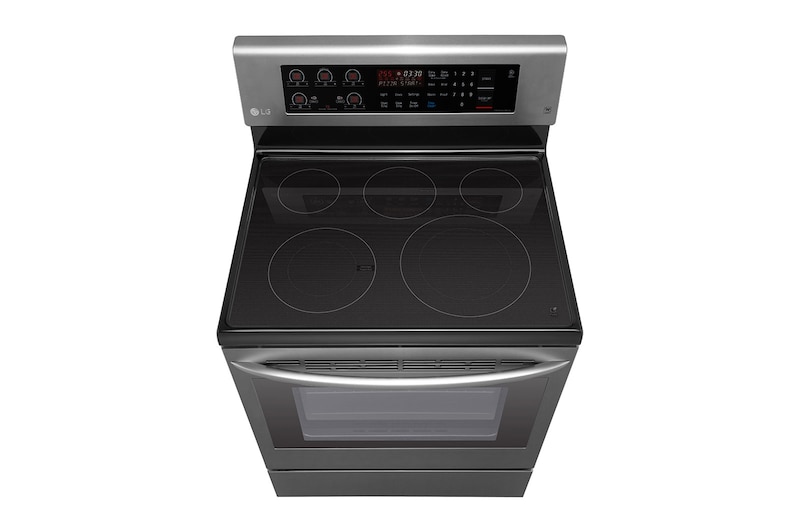 LG `LG فرن كهربائي بقوة 8300 واط، ®EasyClean لتنظيف سهل وتوزيع حراري صحي، سعة 6.3 أقدام مكعبة (178 لتر)، تصميم داخلي بلون أزرق، لمسة آمنة، خاصية الطبخ والتسخين، خبز + شواء بالتوزيع الحراري, LRE3193BD