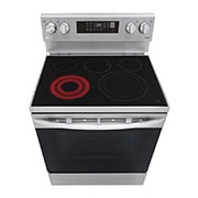 LG سعة 6.3 قدم مكعب، فرن كهربائي، لون فضي، تقنية Air Fry، إعدادات متعددة للطهي، شاشة لمس LED, LREL6323S