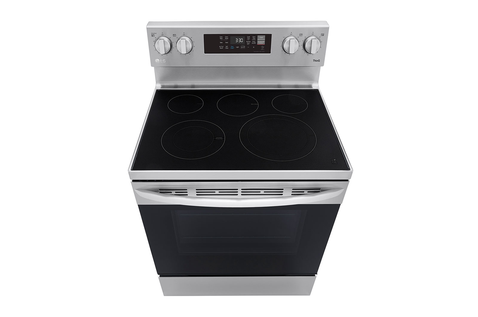LG سعة 6.3 قدم مكعب، فرن كهربائي، لون فضي، تقنية Air Fry، إعدادات متعددة للطهي، شاشة لمس LED, LREL6323S