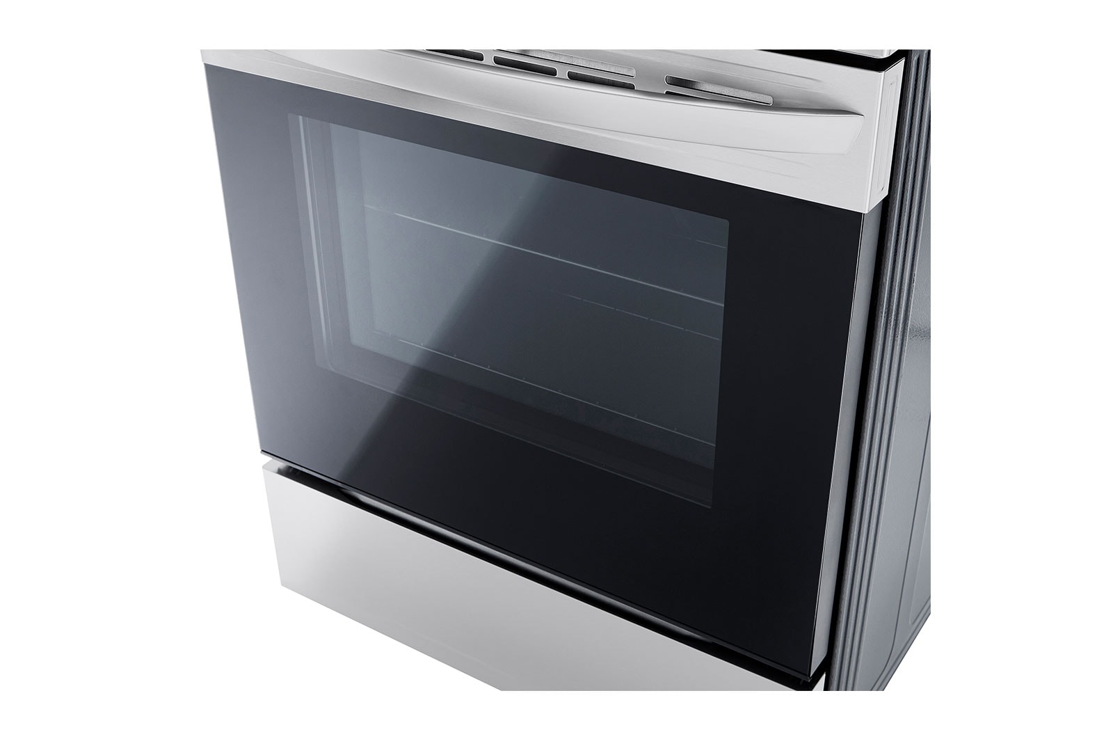 LG سعة 6.3 قدم مكعب، فرن كهربائي، لون فضي، تقنية Air Fry، إعدادات متعددة للطهي، شاشة لمس LED, LREL6323S