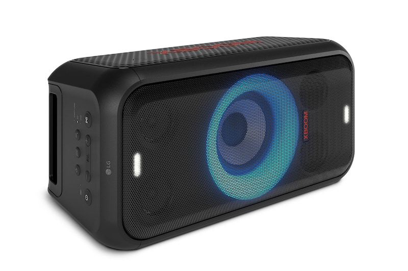 Left side view of the product. It shows XBOOM logo.