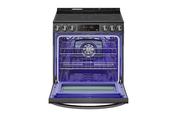 top perspective open display turned on