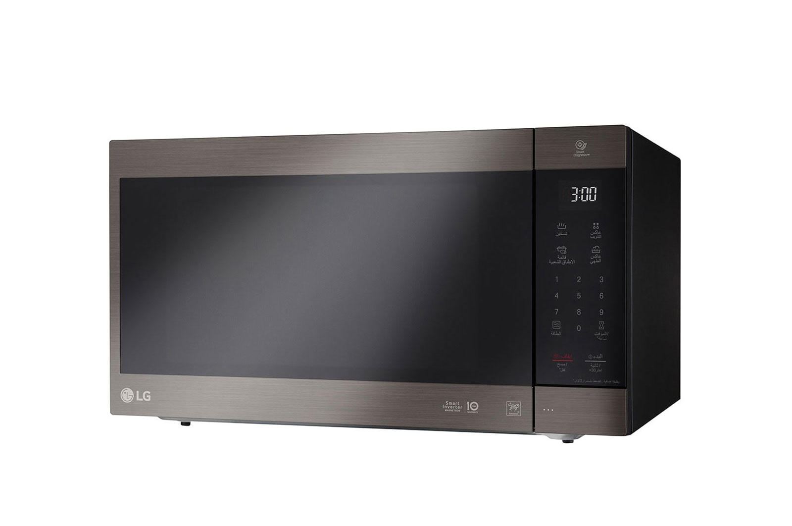 LG فرن ميكرويف | 56 لتر | NeoChef | Black STS | تشخيص ذكي | عاكس الذكي | شاشة عرض عربية فقط, MS5696HIT