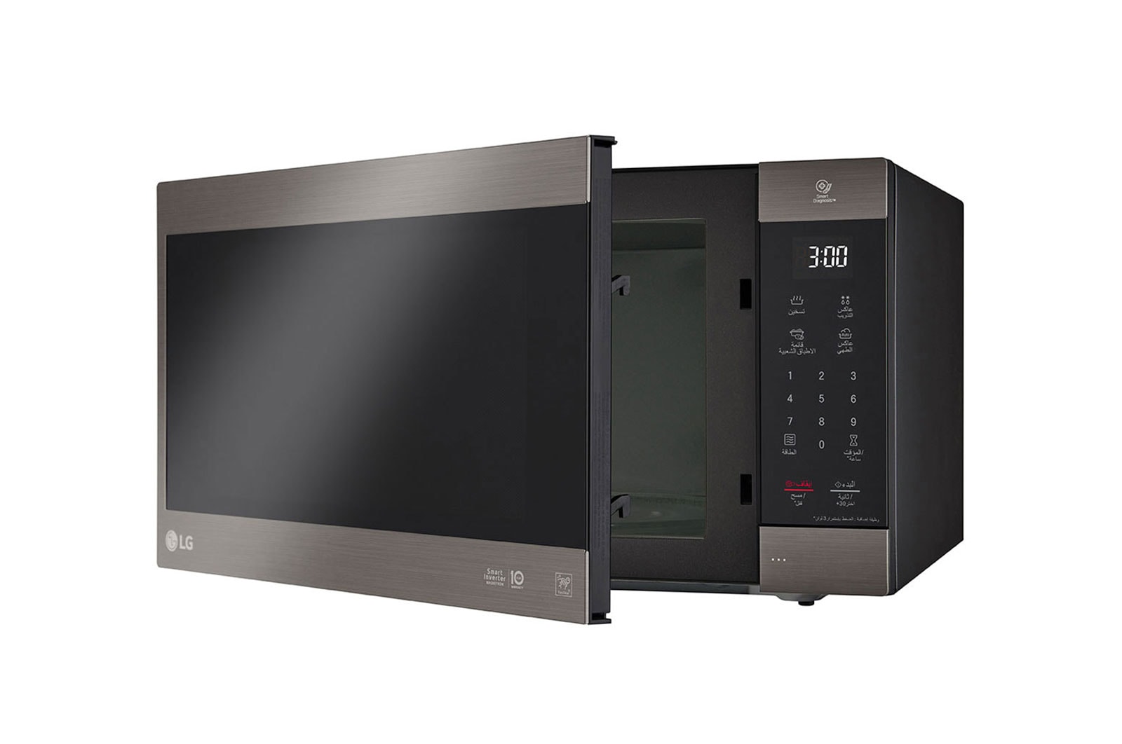 LG فرن ميكرويف | 56 لتر | NeoChef | Black STS | تشخيص ذكي | عاكس الذكي | شاشة عرض عربية فقط, MS5696HIT