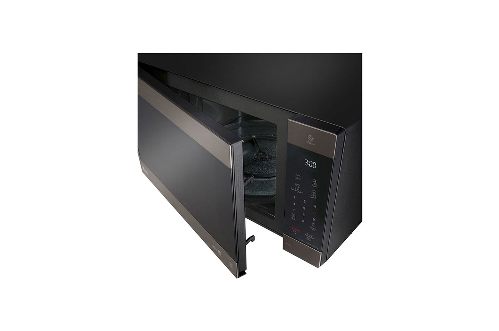 LG فرن ميكرويف | 56 لتر | NeoChef | Black STS | تشخيص ذكي | عاكس الذكي | شاشة عرض عربية فقط, MS5696HIT