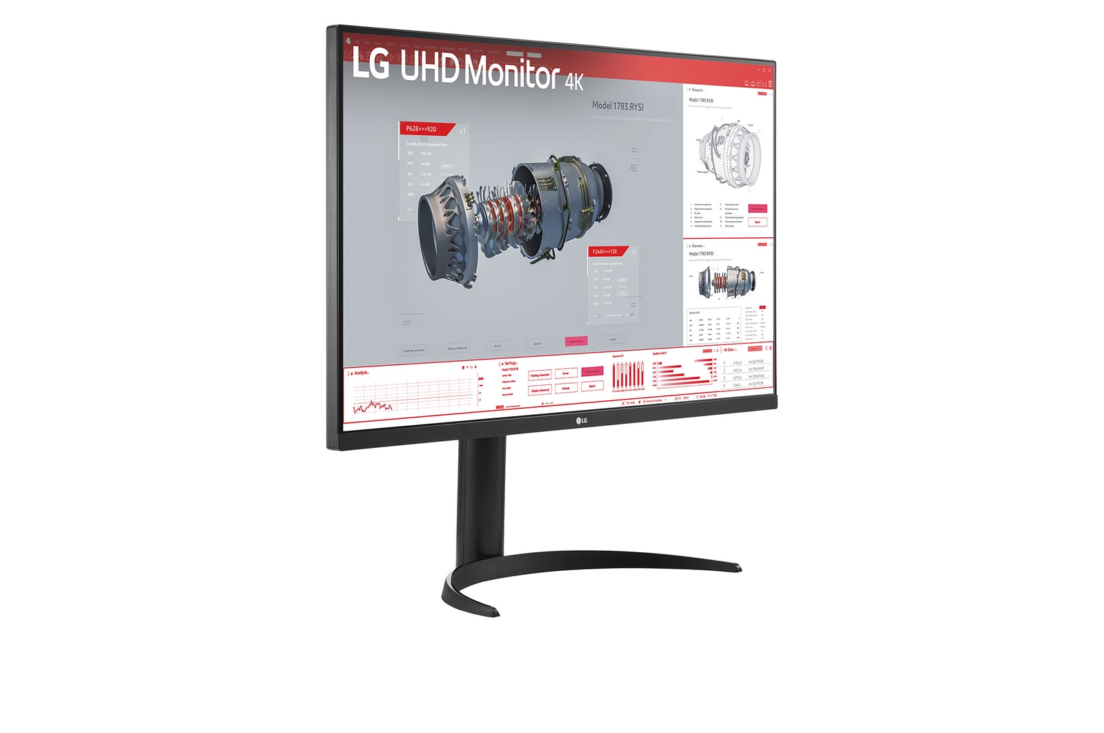 LG شاشة UHD 4K HDR مقاس 31.5 بوصة مع USB Type-C™, 32BR55U-B