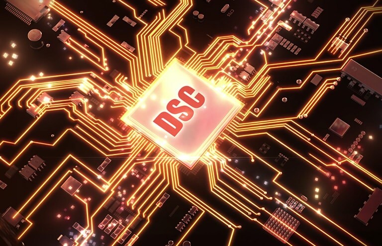 ضغط تدفق الشاشة (DSC) وفقًا لمعيار VESA.