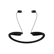 LG سماعة الاذن الرفيعة مع خاصية الصوت مريديان, سرعة في الشحن, مايكروفون مزدوج (لون أسود), HBS-SL5