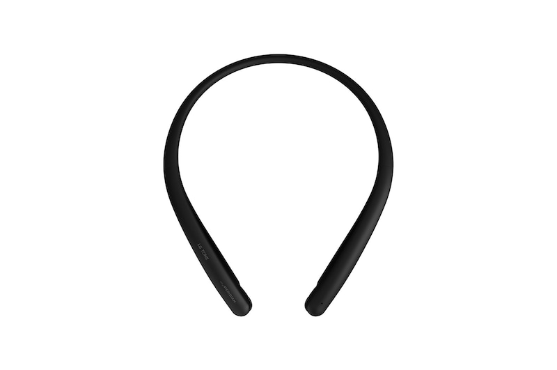 LG سماعة الاذن الرفيعة مع خاصية الصوت مريديان, سرعة في الشحن, مايكروفون مزدوج (لون أسود), HBS-SL5