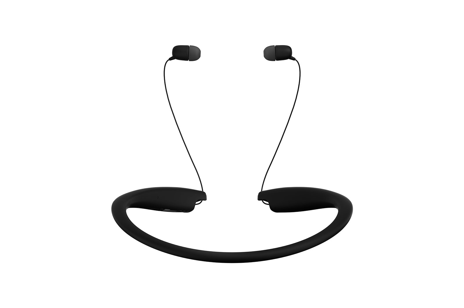 LG سماعة الاذن الرفيعة مع خاصية الصوت مريديان, سرعة في الشحن, مايكروفون مزدوج (لون أسود), HBS-SL5