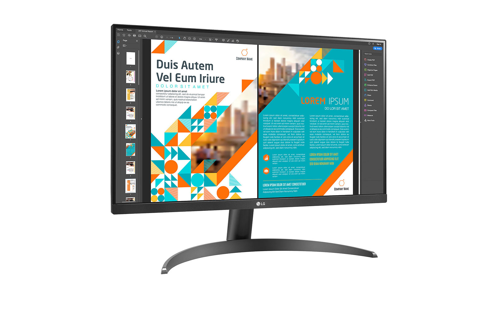LG شاشة QHD IPS مقاس 23.8 بوصة مزودة بتقنية AMD FreeSync™‎, 24QP500-B