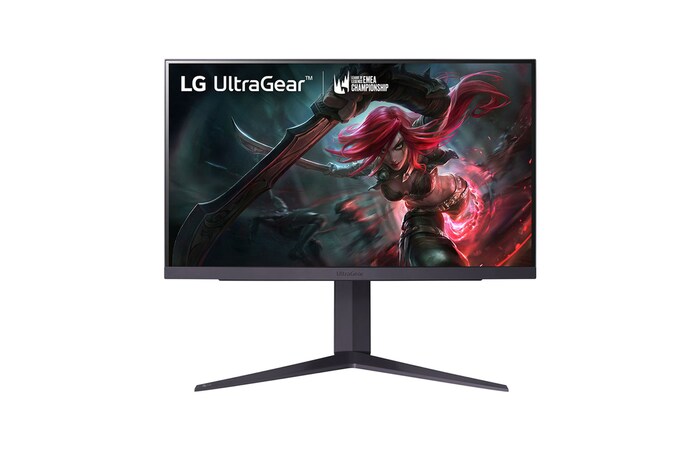 Front view of monitor