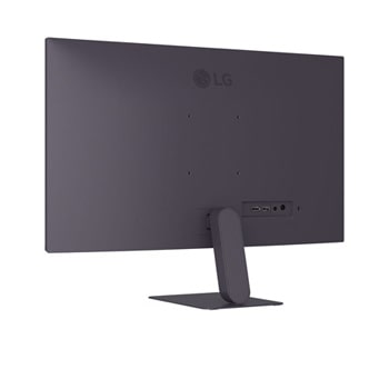 rear view of a left tilted monitor