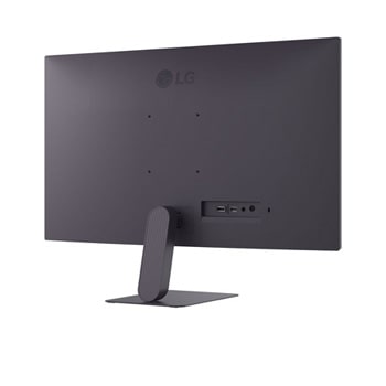 rear view of a right tilted monitor