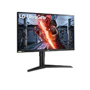LG شاشة ألعاب 27بوصة UltraGear FHD IPS 1مللي ثانية 240هرتز G-Sync متوافقة مع تقنية HDR10 عديمة الحواف واقعياً من 3 جوانب, 27GN750-B