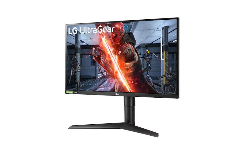 LG شاشة ألعاب 27بوصة UltraGear FHD IPS 1مللي ثانية 240هرتز G-Sync متوافقة مع تقنية HDR10 عديمة الحواف واقعياً من 3 جوانب, 27GN750-B