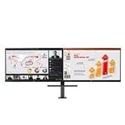 صورة أمامية لـ شاشة 27&#34; بوصة QHD Ergo Dual مع مدخل USB Type-C™ مع Daisy Chain 27QP88D-B