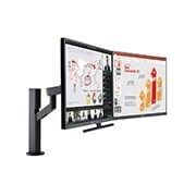 LG شاشة 27" بوصة QHD Ergo Dual مع مدخل USB Type-C™ مع Daisy Chain, 27QP88D-B