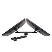 LG شاشة 27" بوصة QHD Ergo Dual مع مدخل USB Type-C™ مع Daisy Chain, 27QP88D-B
