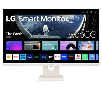 صورة أمامية لـ شاشة IPS Smart Monitor بدقة Full HD ومقاس 27 بوصة مع webOS 27U511SA-W