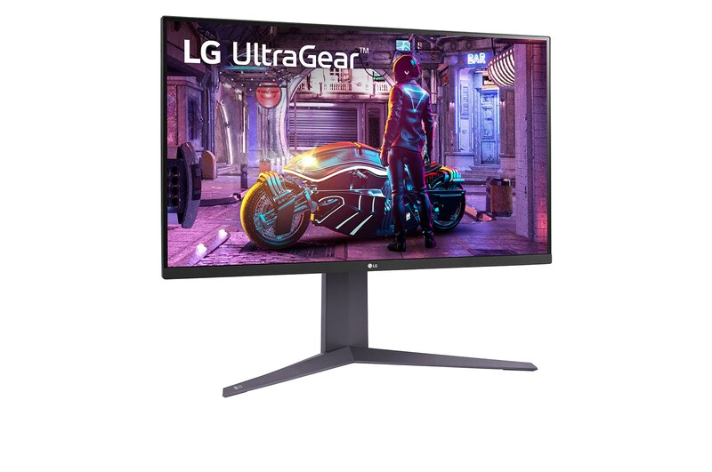 LG شاشة الألعاب UltraGear™ بدقة UHD 4K، مقاس 31.5 بوصة بتقنية HDR10, 32GQ750-B