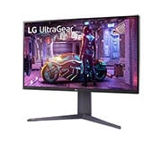LG شاشة الألعاب UltraGear™ بدقة UHD 4K، مقاس 31.5 بوصة بتقنية HDR10, 32GQ750-B