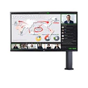 LG شاشة QHD Ergo IPS مقاس 31.5 بوصة مزودة بمنفذ USB Type-C™‎, 32QP880-B