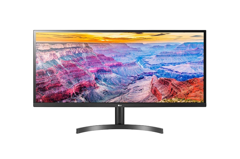 LG شاشة IPS LED فائقة الوضوح (Full HD) وفائقة العرض UltraWide™‎ بحجم 34 بوصة وبنسبة 21:9, 34WL500-B