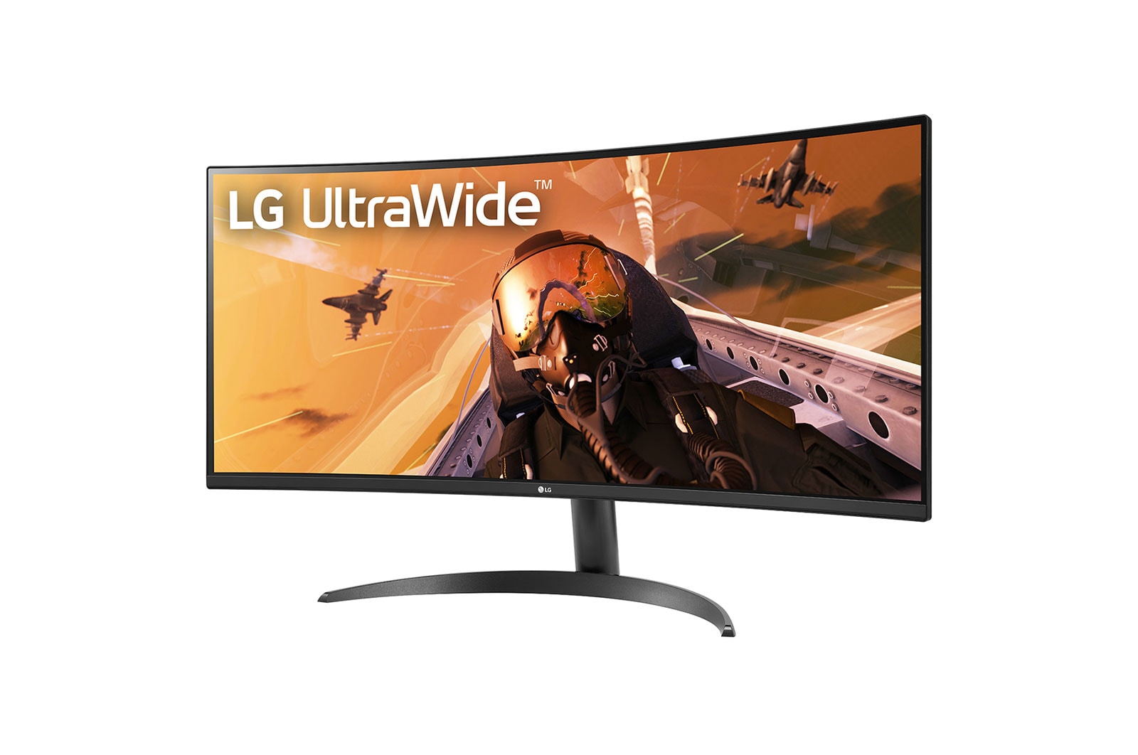LG شاشة مقاس 34 بوصة 21:9 Curved UltraWide™ QHD (3440 x 1440) المنحنية, 34WP60C-B