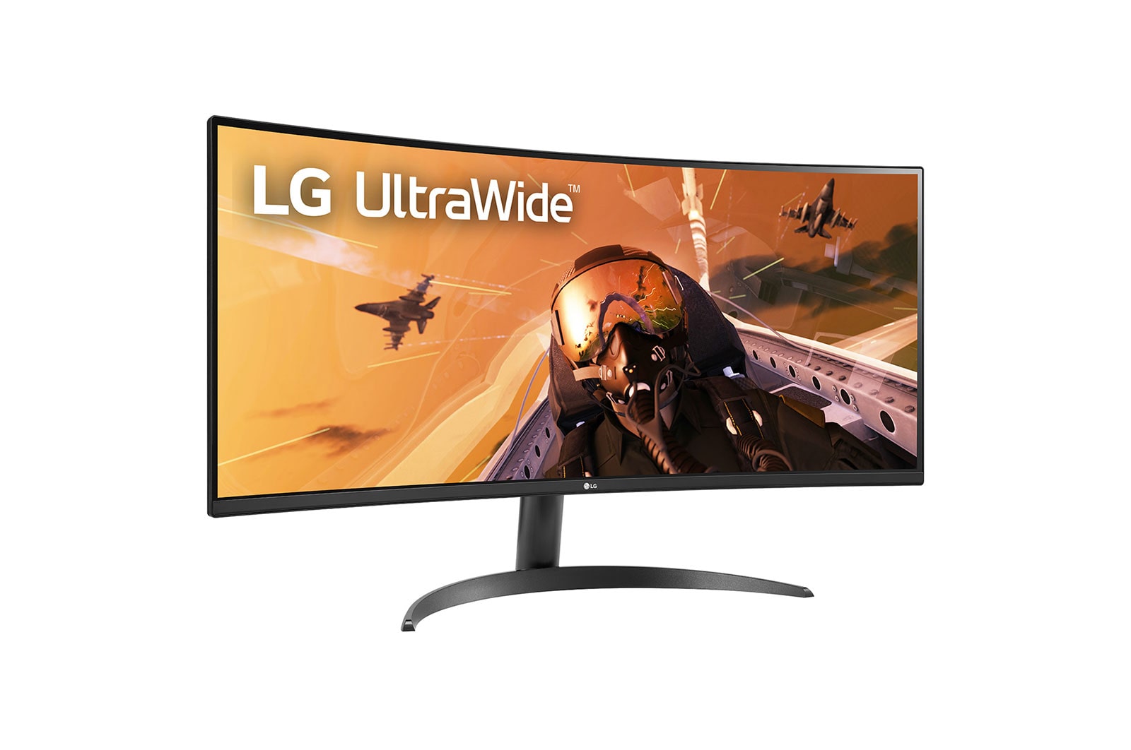 LG شاشة مقاس 34 بوصة 21:9 Curved UltraWide™ QHD (3440 x 1440) المنحنية, 34WP60C-B