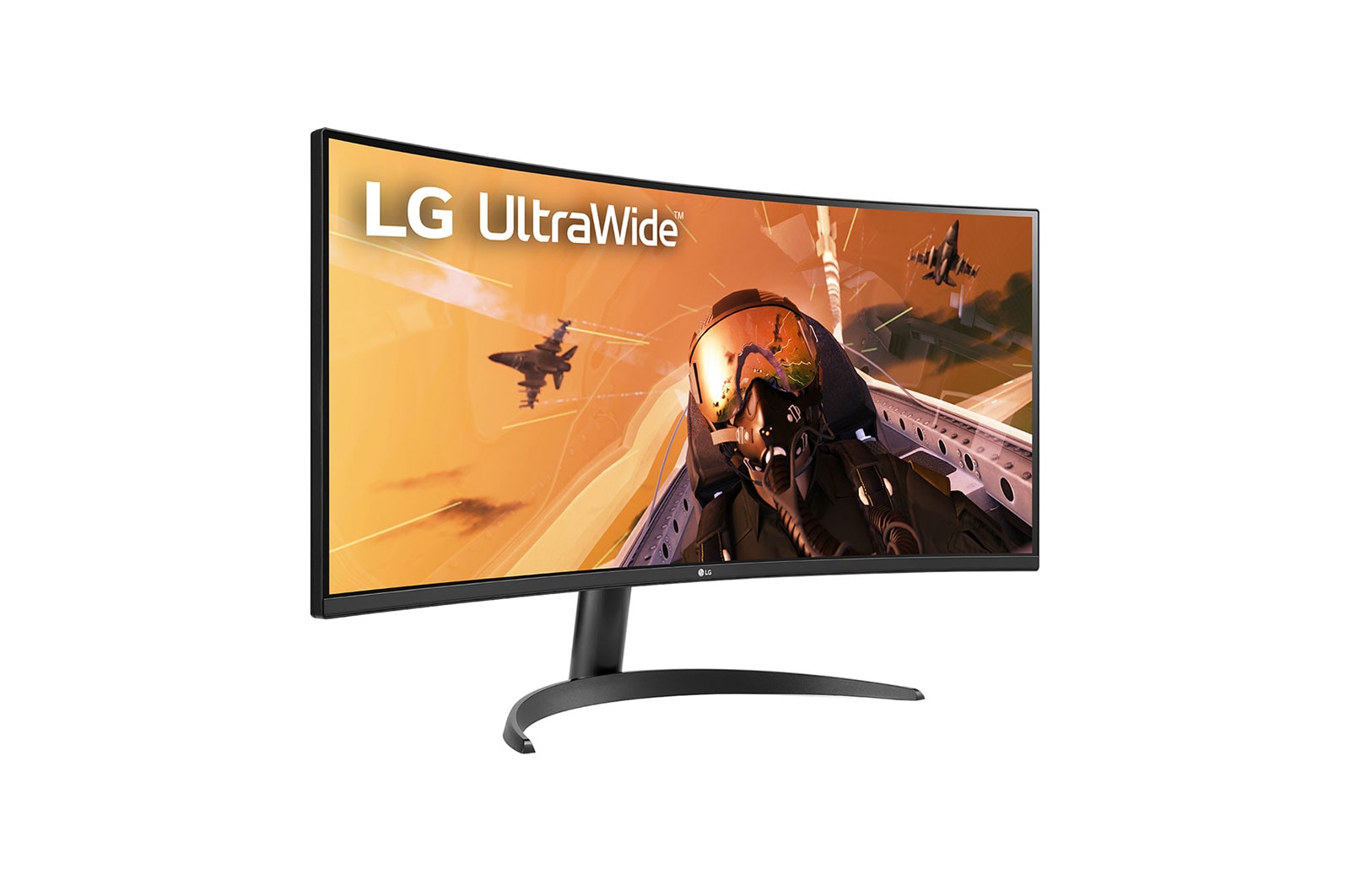 LG شاشة مقاس 34 بوصة 21:9 Curved UltraWide™ QHD (3440 x 1440) المنحنية, 34WP60C-B