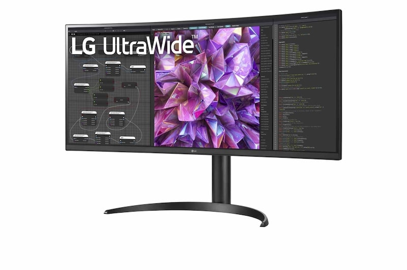 LG شاشة UltraWide™‎ منحنية بنسبة عرض إلى ارتفاع 21‏:9 ودقة QHD ‏(3440 × 1440) مقاس 34 بوصة, 34WQ75C-B