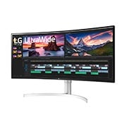 LG شاشة إل جي 38WN95C-W 38 بوصة ألتراوايد QHD + IPS مع موصل 3 ™Thunderbolt , 38WN95C-W