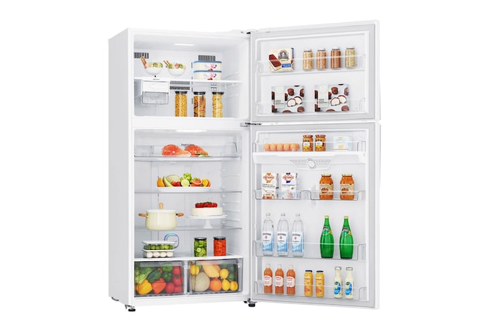 right side view door open with food