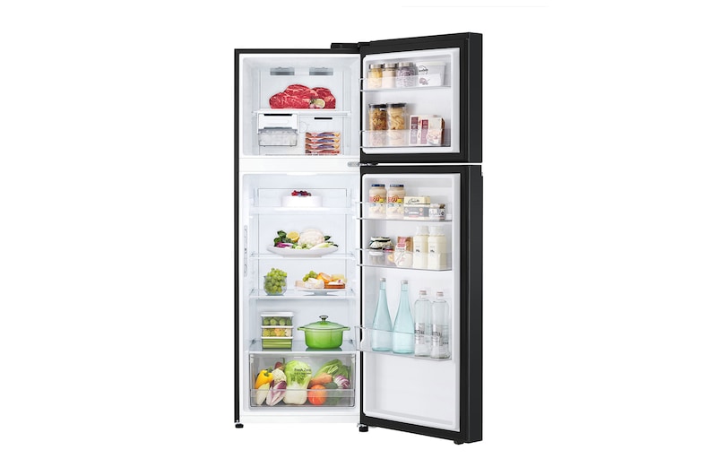 front open view with food stored