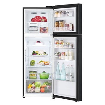 front open view with food stored