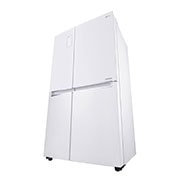 LG 22.1 قدمًا مكعبًا ، ثلاجة جنبًا إلى جنب ، لون أبيض ، تشخيص ذكي ، ضاغط خطي عاكس, LS242BBWLN