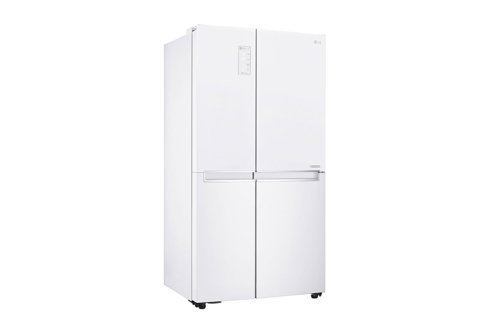 LG 22.1 قدمًا مكعبًا ، ثلاجة جنبًا إلى جنب ، لون أبيض ، تشخيص ذكي ، ضاغط خطي عاكس, LS242BBWLN