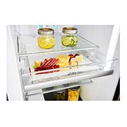 LG 21.2 قدمًا ، ثلاجة جنبًا إلى جنب ، لون فضي بلاتيني ، مقبض جيب ، ضاغط خطي عاكس, LS242BDSLN