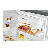 LG 21.2 قدمًا ، ثلاجة جنبًا إلى جنب ، لون فضي بلاتيني ، مقبض جيب ، ضاغط خطي عاكس, LS242BDSLN