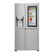 LG 21.2 قدمًا ، ثلاجة جنبًا إلى جنب ، لون فولاذي نوبل ، +InstaView ، Hygiene Fresh، ضاغط خطي عاكس, LS242VBVLN