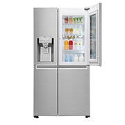 LG 21.2 قدمًا ، ثلاجة جنبًا إلى جنب ، لون فولاذي نوبل ، +InstaView ، Hygiene Fresh، ضاغط خطي عاكس, LS242VBVLN