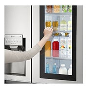 LG 21.2 قدمًا ، ثلاجة جنبًا إلى جنب ، لون فولاذي نوبل ، +InstaView ، Hygiene Fresh، ضاغط خطي عاكس, LS242VBVLN