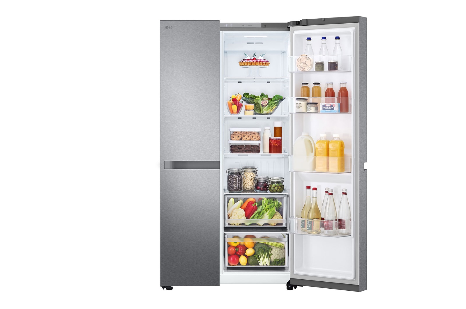 Left side door open with food