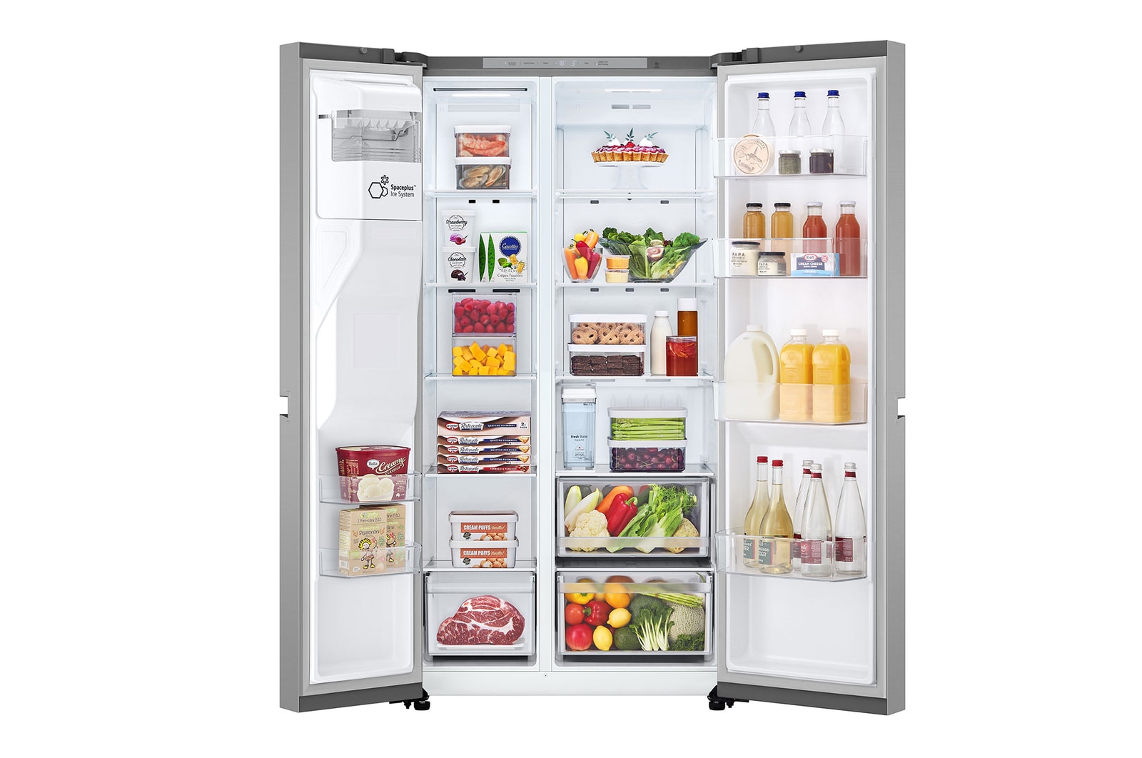 Front View Door open with food