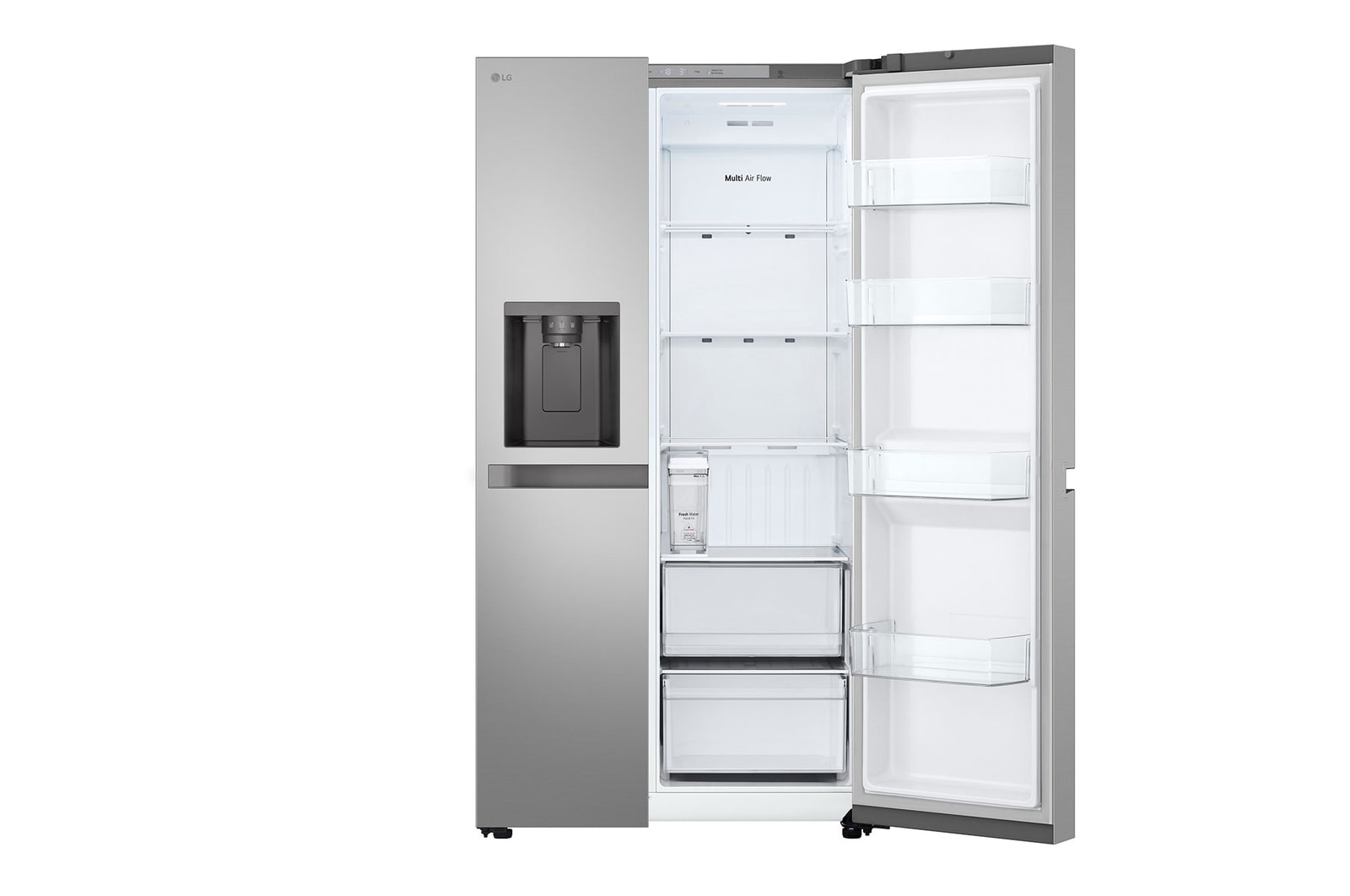 Front View Single Door open without food