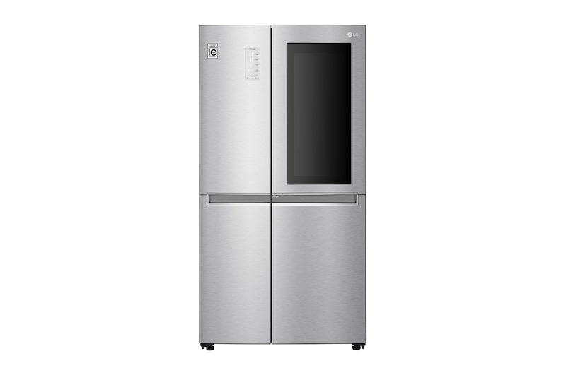 LG 28.1 قدمًا مكعبًا ثلاجة LG Instaview باب في الباب ، لون فولاذي نوبل ، Instaview / باب داخل الباب ، سهولة الوصول إلى مفضلتك ، فقدان أقل للهواء البارد ، +Hygiene Fresh ، تدفق هواء متعدد ، ضاغط خطي عاكس., LS312VBVLN