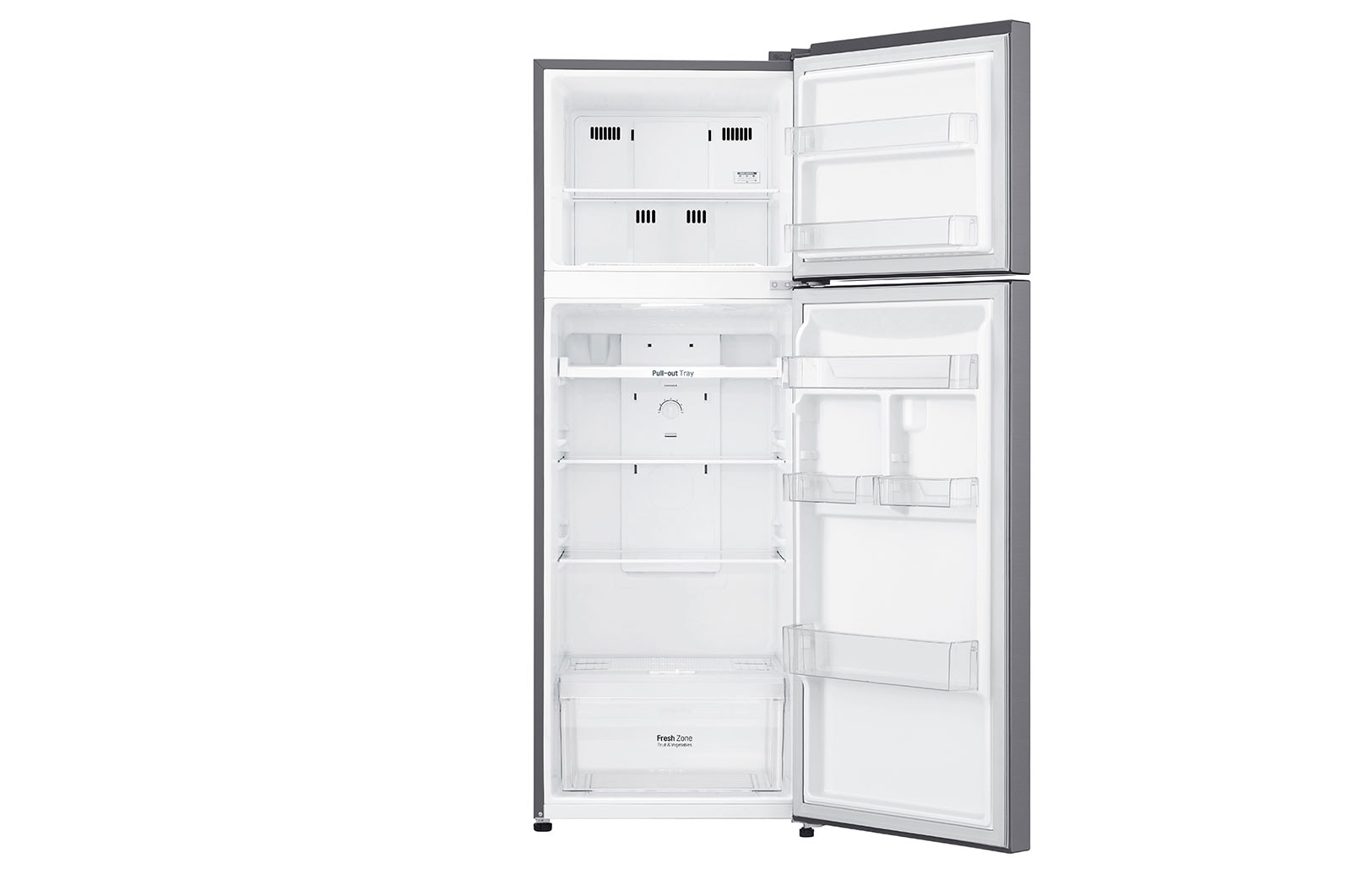 LG 9 قدمًا مكعبًا ، ثلاجة بفريزر علوي ، لون فضي بلاتيني ، تشخيص ذكي ، ضاغط عاكس\t\t\t \t\t\t, LT10CBBDIN