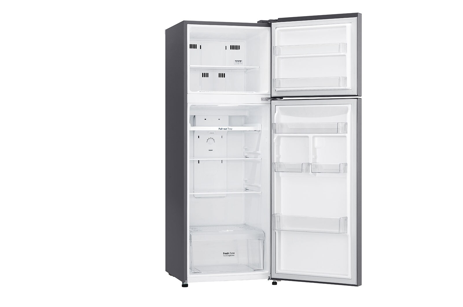 LG 9 قدمًا مكعبًا ، ثلاجة بفريزر علوي ، لون فضي بلاتيني ، تشخيص ذكي ، ضاغط عاكس\t\t\t \t\t\t, LT10CBBDIN